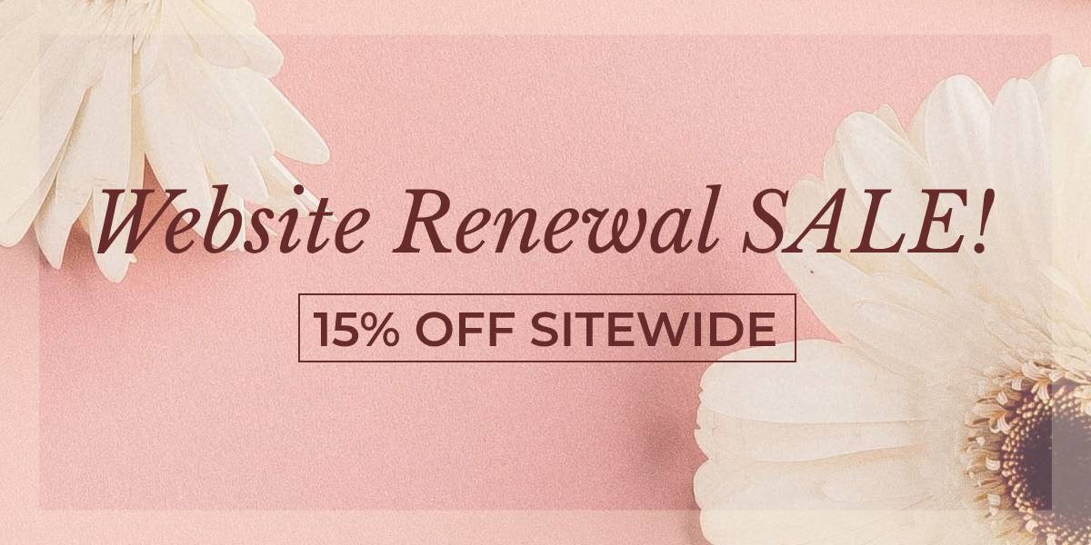 Website Renewal SALE! 15% OFF Sitewide ✨ (Extended!)