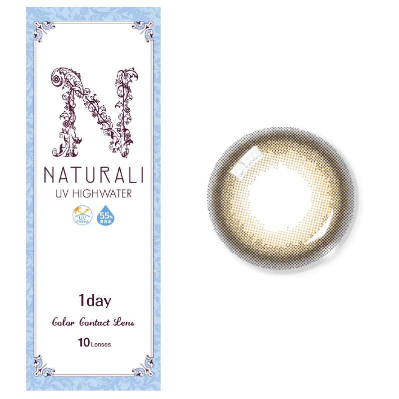 Naturali 1-day UV High Water Content 高含水日拋 58% - Misty Honey Brown (14.2mm)